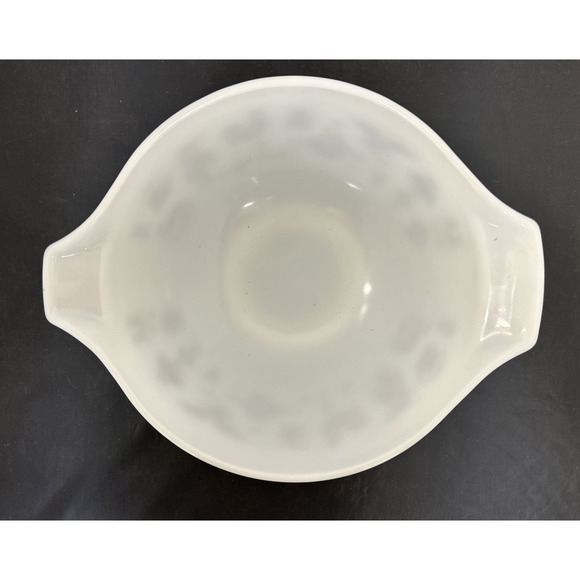 Pyrex Early American Cinderella 443 White Brown 2-1/2 Qt Nesting Mixing Bowl - Picture 5 of 14